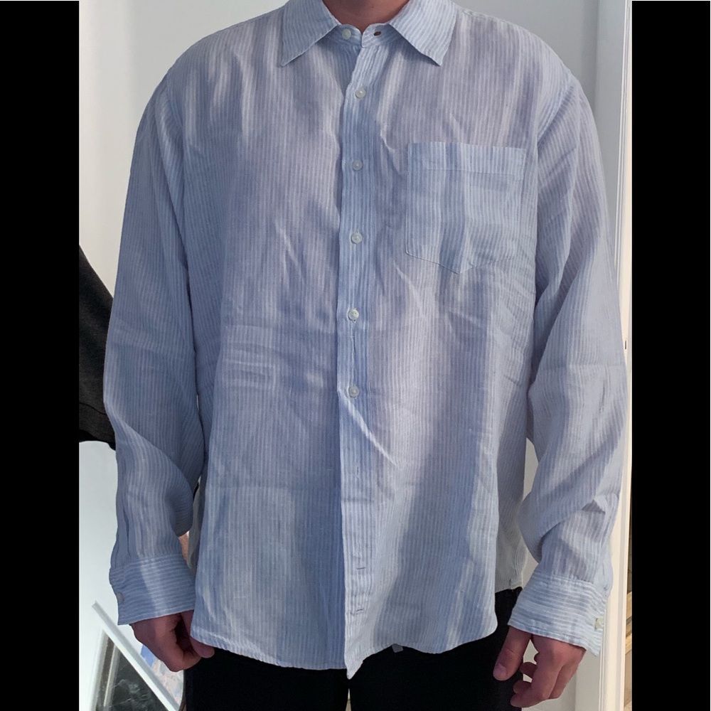 Button down casual dress shirt